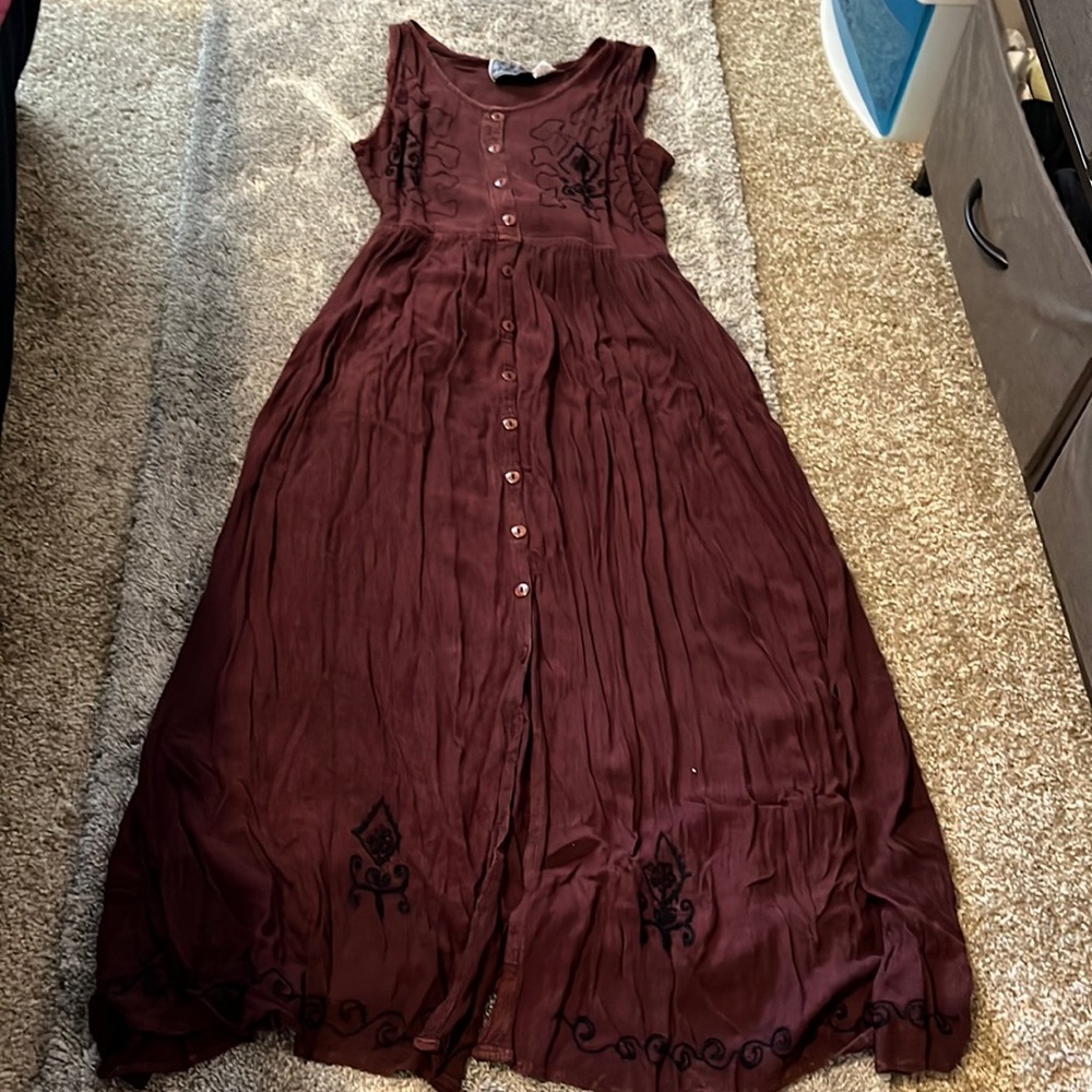 Vintage 90s button up dress
